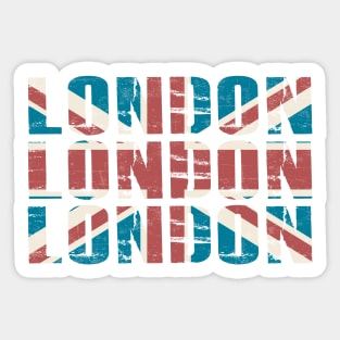 UK Proud - London Vintage Union Jack Sticker